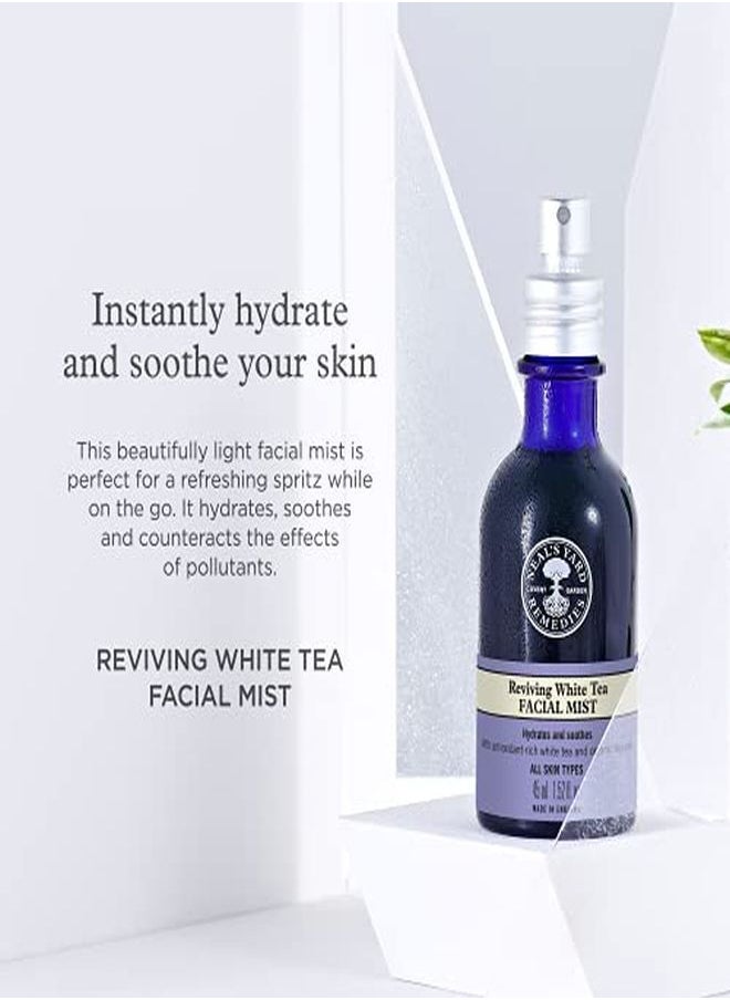 Neal's Yard Remedies - Lightweight Daily Reviving White Tea Facial Mist For All Skin Types Hydrates & Soothes, 45Ml - Image 1
