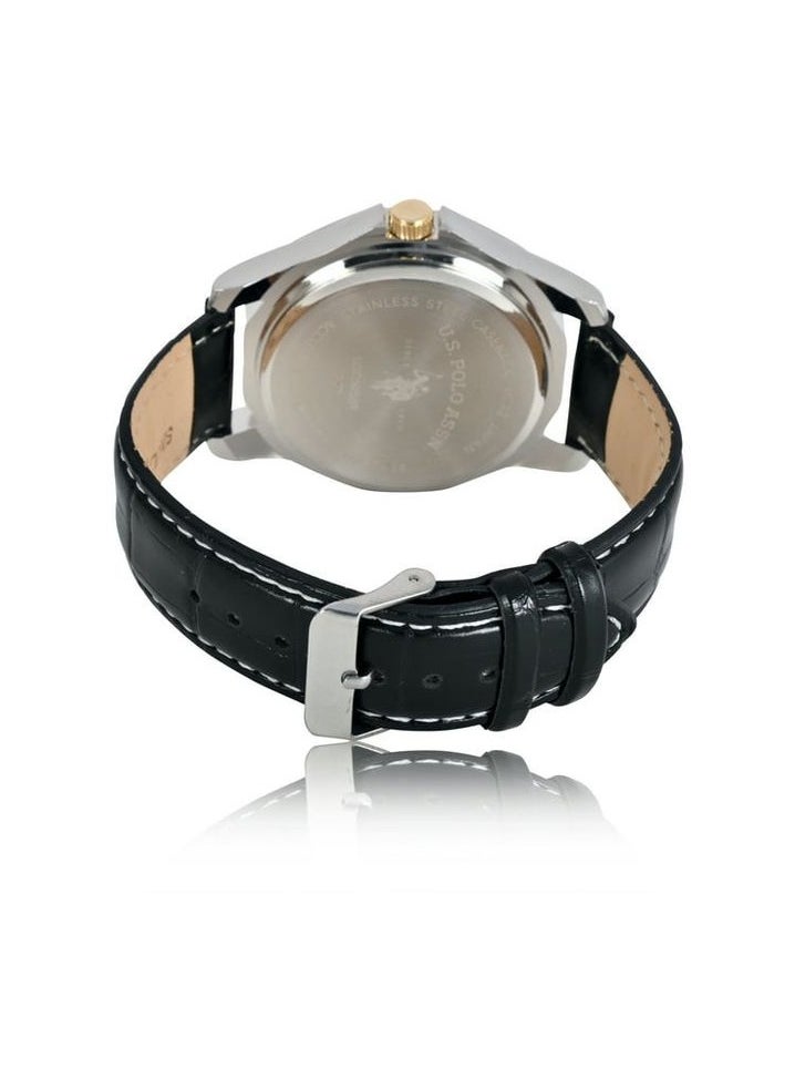 U.S. Polo Assn. Mens Vintage Watch with Black and Gold USC50589  - Image 4