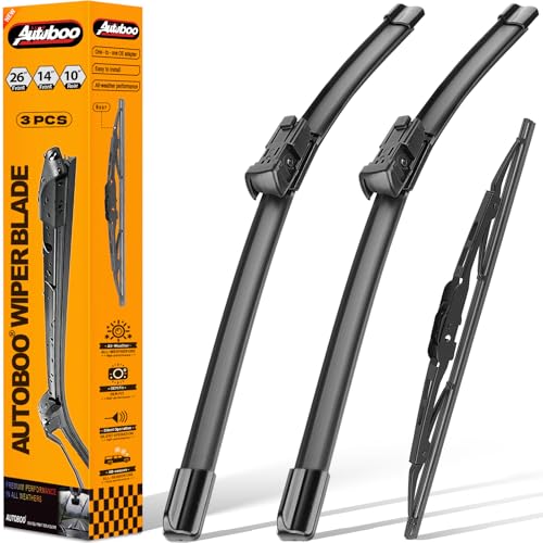 AUTOBOO 2614 Windshield Wipers with 10 Rear Wiper Blades Replacement for Chevrolet Trax 20132021 2022 2023Buick Encore 20132022Opel Mokka 20122020 Original Factory Quality Pack of 3 - Image 1