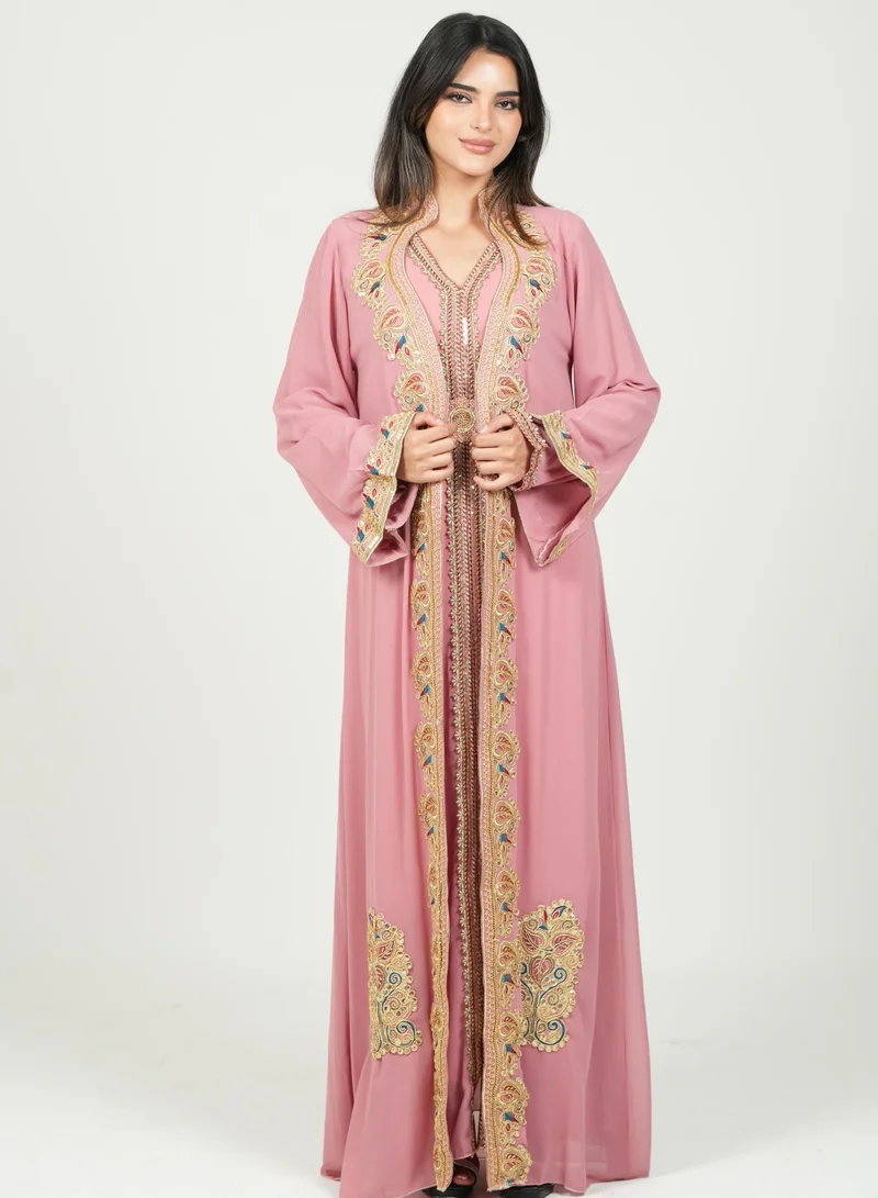 AL BENT AL SHARQIEH embroidered kaftan dress jalabia