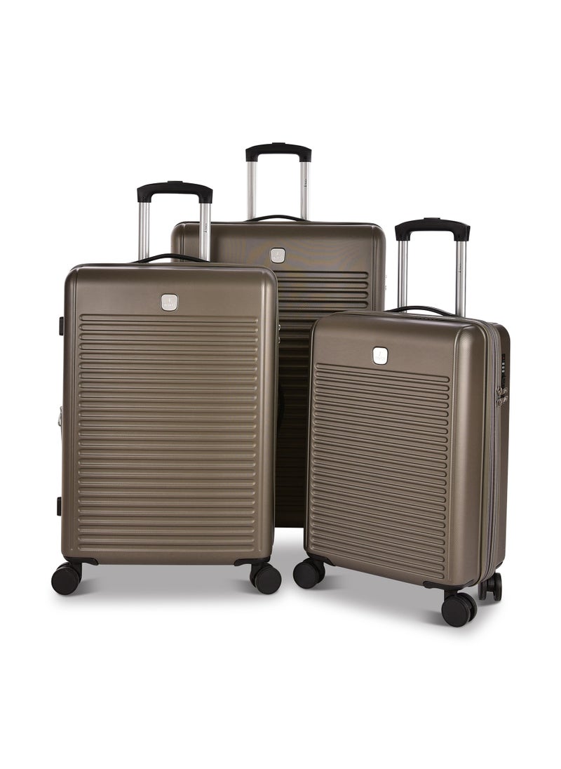 Track - Track Luggage set ABS Hard Material lightweigh Trolley Travel 4 Double wheels Bag,AL007/3p - Image 1