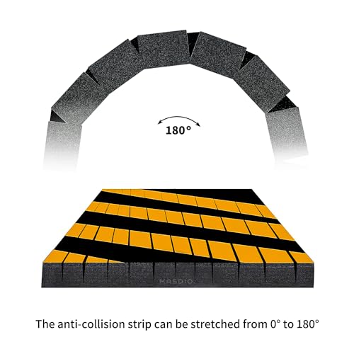 Garage Smith GWP06 Garage Wall Protector Foam Wall Column Corner Guard for Parking Garages - Reflective Wall Edge Protector - Wall Corner Edge and Bumpers Guards (4-Pack(Black Yellow)) - Image 4