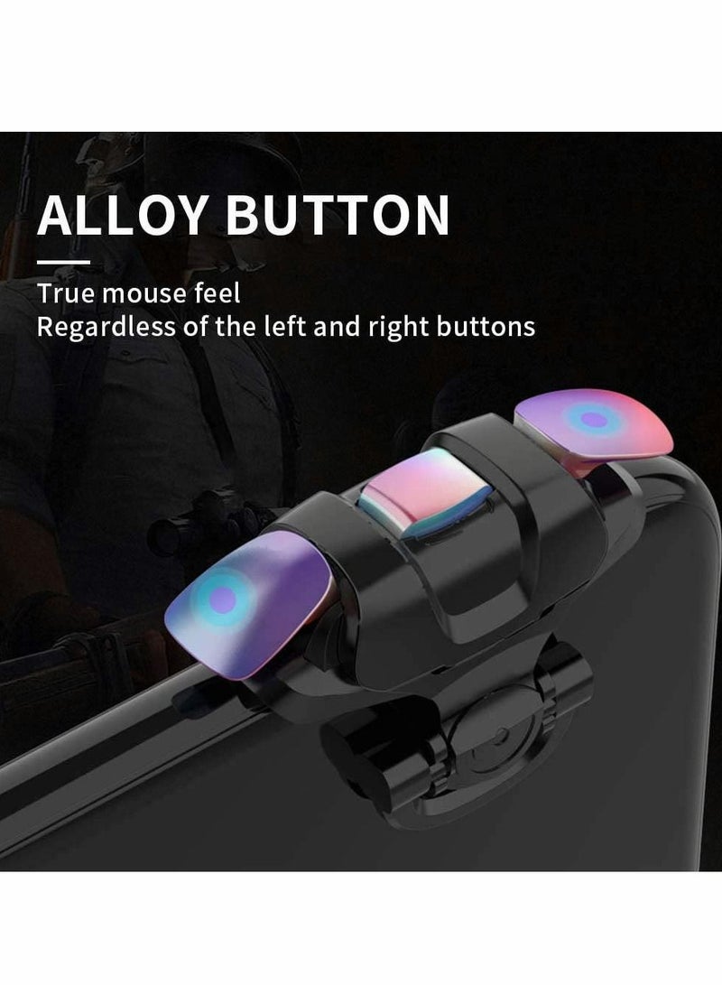 Bluetooth Phone Controller PUBG Mobile Game Controller Trigger, Upgraded Controllers Colorful Trigger Sensitive Shoot and Aim Button for Knives Out/ Rules of Survival/ Pubg Trigger - Image 4