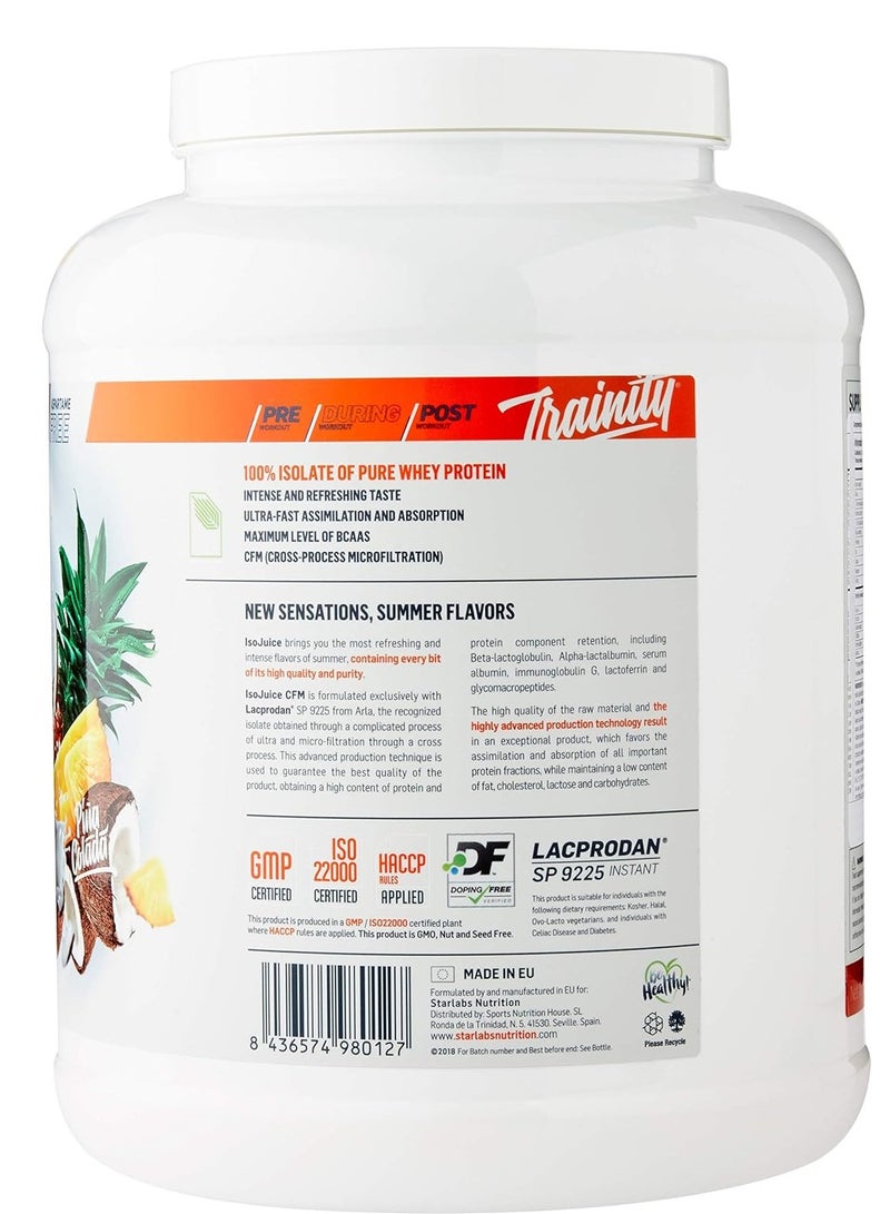 starlabs Isojuice Whey Protein Isolate Pina Colada 3 LB  - Image 2