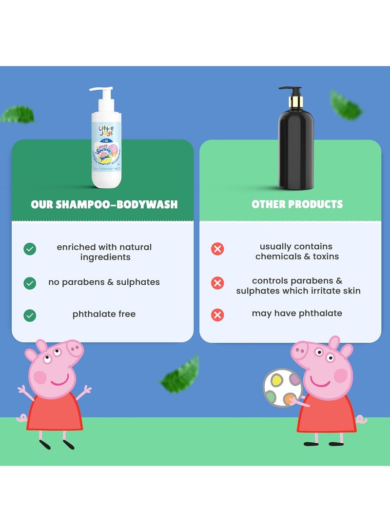 Little Joys Organic 2-in-1 Nourishing Shampoo And Body Wash for Kids 200ml Aloe Vera Neem Oats and Chickpea Extract Deep Cleanses and Protects Skin and Scalp Paraben and SLS Free - Image 4