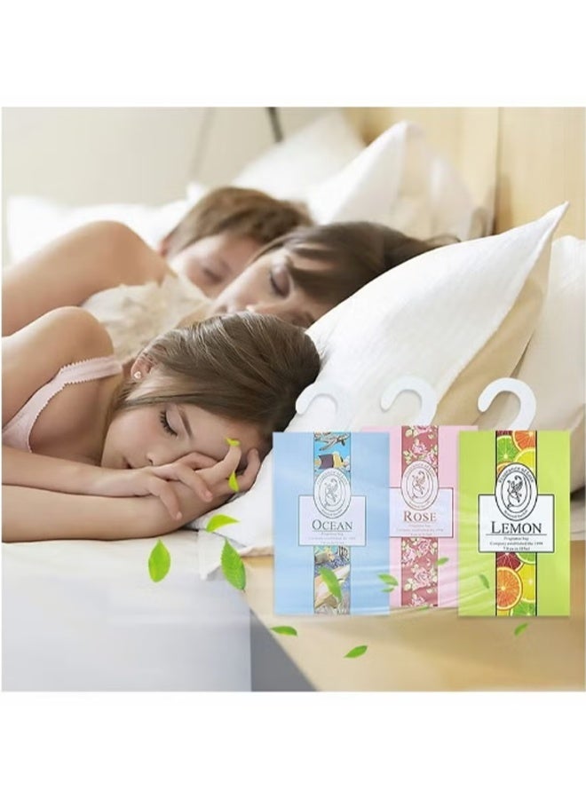 واي جيه كيس معطر 12 قطعة أكياس كيس عطرية خزانة ملابس معطرات أدراج معطرات طويلة الأمد للأدراج خزائن خزائن الحمامات السيارات - Image 5