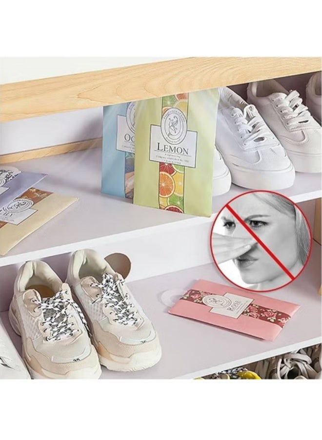 واي جيه كيس معطر 12 قطعة أكياس كيس عطرية خزانة ملابس معطرات أدراج معطرات طويلة الأمد للأدراج خزائن خزائن الحمامات السيارات - Image 4