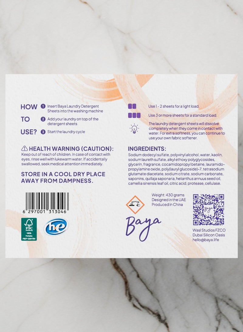 Baya Laundry Detergent Sheets - Image 3