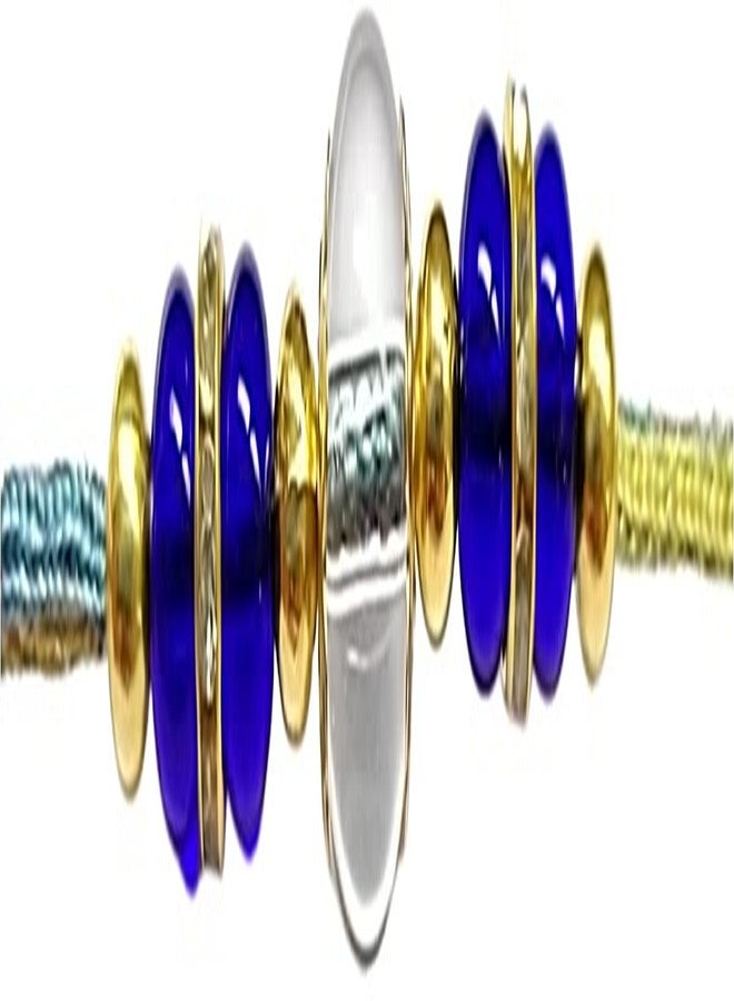 Krishna Rakhi set for brother Transparant Glass Beads with Blue Glass Beads pendal for Rakshabandhan for Men and Boys - Image 1