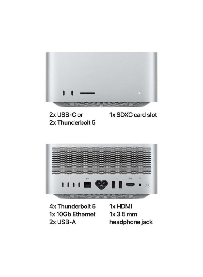 ابل  ماك ستوديو مع معالج M4 ماكس - 14 نواة / 36 جيجابايت رام DDR5 / 512 جيجابايت SSD - Image 4