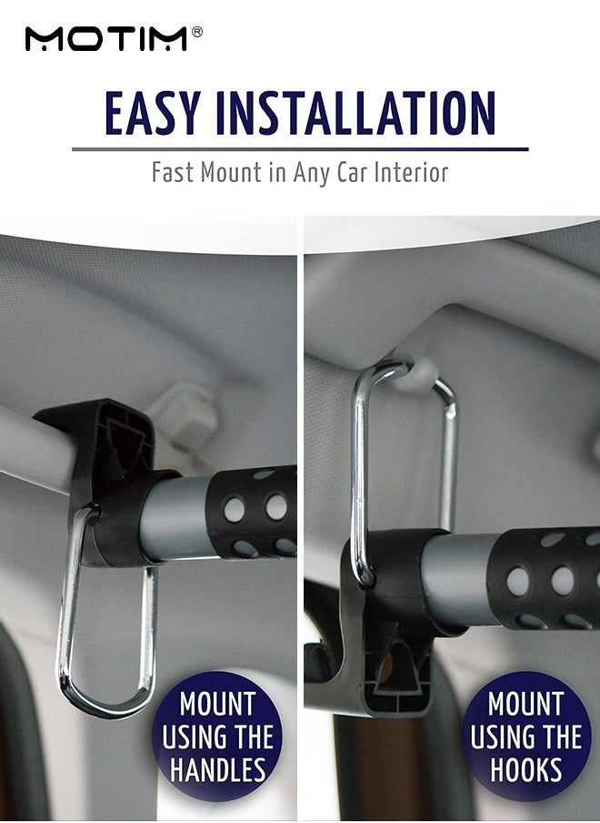 Motim - 162cm Expandable Car Clothes Hanger Bar, Retractable Vehicle Hanger Rack Clothes Bar for Coat Suit Jacket, Car Interior Accessories, Heavy-Duty Durable and Strong Load-Bearing - Image 1