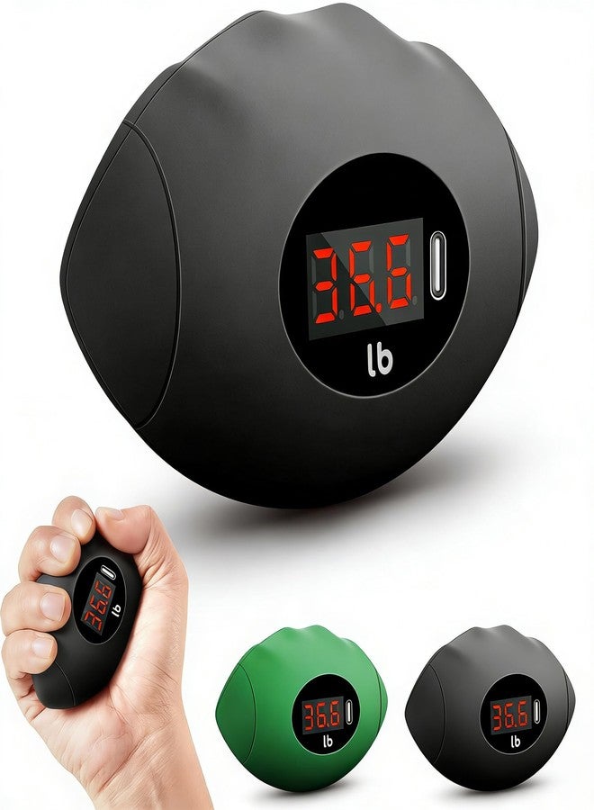 DIOTUSS Hand Grip Strengthener, Rechargeable Digital Grip Strength Trainer with LCD Display Up to 220lbs/100kg, Silicone Hand Exercise Ball for Forearm Finger Training & Stress Relief, for Adults and Kids - Image 1
