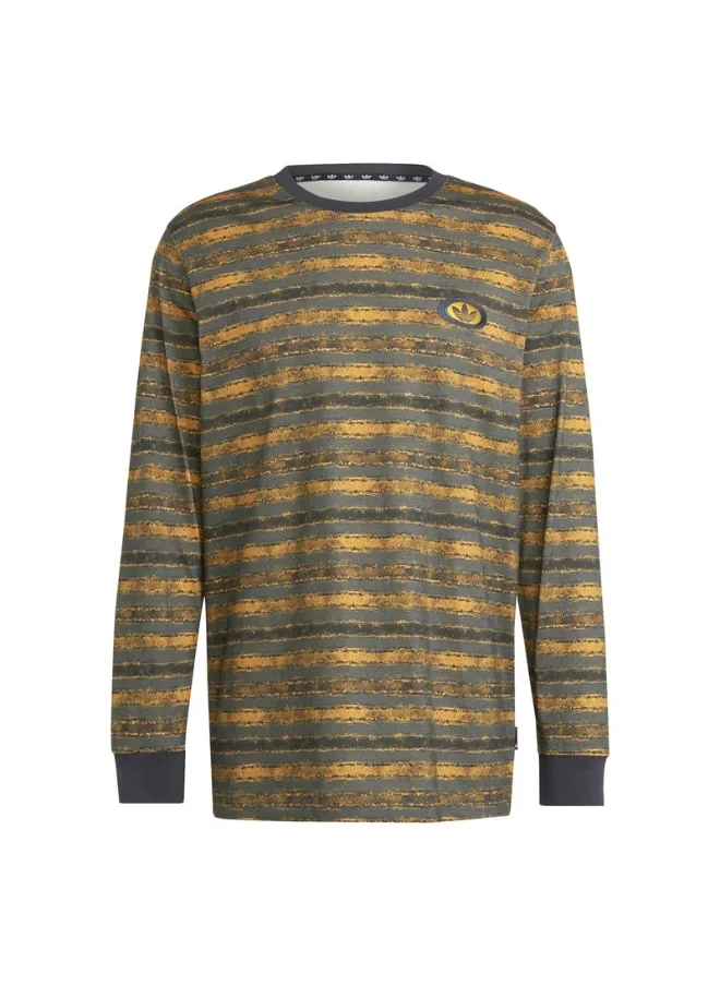 Adidas adidas LS STRIPE TEE Blue Originals Men T-SHIRTS