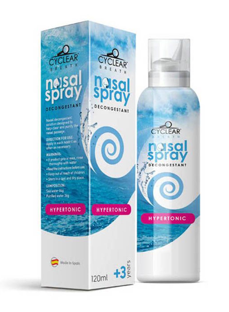 CYCLEAR رذاذ أنفي مفرط التوتر للأطفال من 3 سنوات فما فوق يخفف جفاف الأنف 120 مل - Image 1