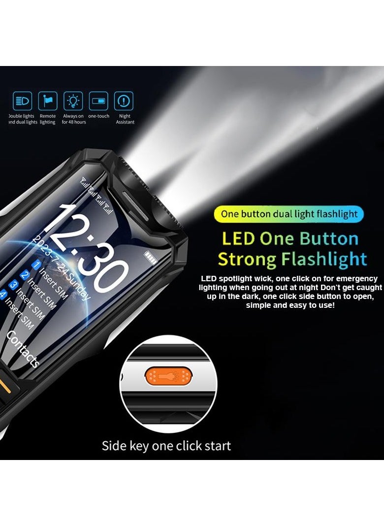 Hope - Hope 2G Button Mobile Phone, 3.5-Inch HD Screen, Quad SIM Card Support, 4500mAh Battery, Bluetooth, Flashlight, FM Radio, Durable Candy Bar Cell Phone - Image 1