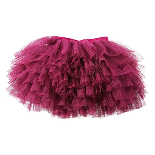 elamccor Tutu Skirt for Baby Girl Toddler 6 Layered Tulle Skirts 1-8T Rose Purple - Image 2