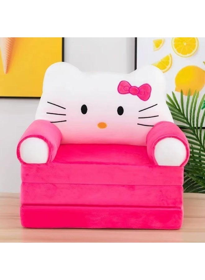 Hello Kitty Kids Chair Bed, 2-in-1 Kids Chair, Convertible Kids Chair, Kids Sofa Bed, Fold-Out Kids Chair, Kids Sleeper Chair, Foam Kids Chair, Kids Lounge Chair, Toddler Sofa Bed, Convertible Kids Sofa, Multi-Purpose Kids Chair, Comfortable Kids Chair.Soft chair for children - Image 2
