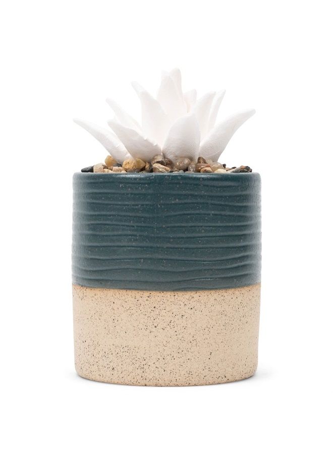 DEMDACO ديمداكو ريلكس رينيو ريفريش سكسولنت أزرق غني 3 × 5 موزع زيت زخرفي من الخزف للسطح - Image 2