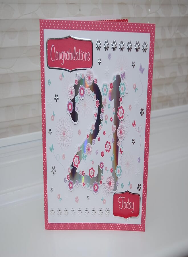 Large Congratulations 21 Today Birthday Card
