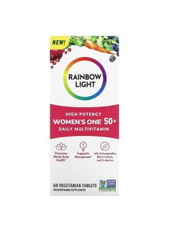 Rainbow Light Rainbow Light, Women's One 50+, Daily Multivitamin, High Potency , 60 Vegetarian Tablets  - Image 1