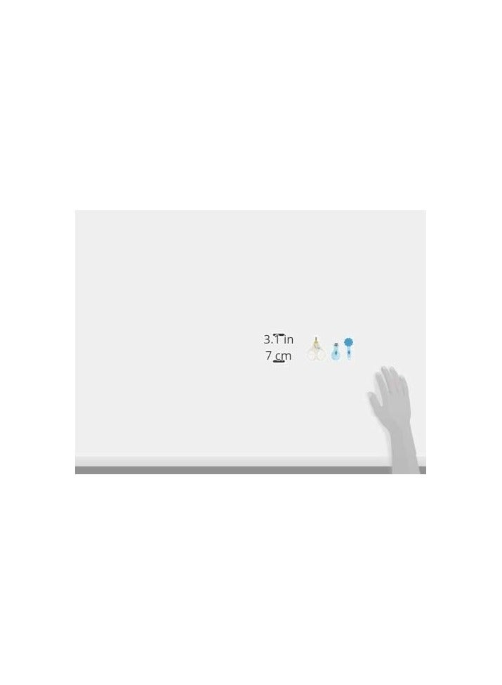 Pixie Combo Pack Nail Cutter & File - Blue + Baby Scissors - White - Image 4