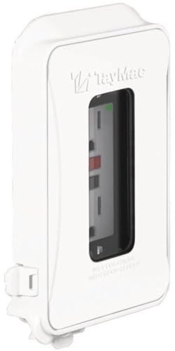 Hubbell TayMac ML450W White Polycarbonate 1-Gang Weatherproof In-Use Expandable Electrical Outlet Cover for Home Improvement, 1-in. to 3-in. Deep Outdoor Outlet Cover for Electrical Box, NEMA 3R - Image 4