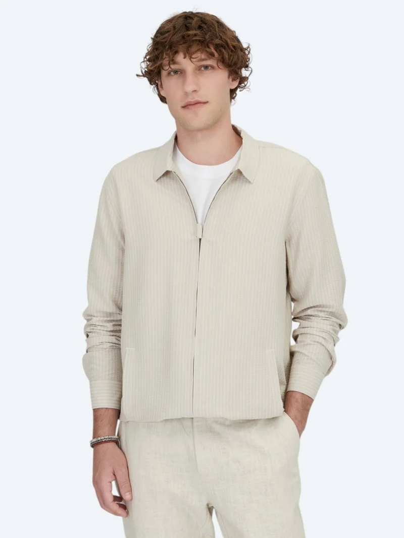 Kip Beige Overshirt