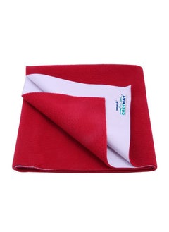 Cozymat Dry Sheet Quick Waterproof Breathable Bed Protector & Crib Sheet (Size: 70Cm X 100Cm) Maroon, Medium  - Image 1