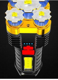 Y&D Torches Led Super Bright, Five-Nuclear Explosion LED Flashlight Strong Light Rechargeable, Spotlight Portable Powerful Searchlight with 4 Lighting Modes  - Image 2