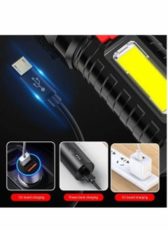 Y&D Torches Led Super Bright, Five-Nuclear Explosion LED Flashlight Strong Light Rechargeable, Spotlight Portable Powerful Searchlight with 4 Lighting Modes  - Image 3