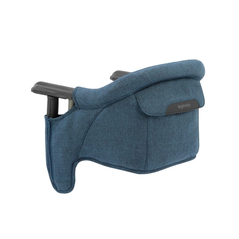 Inglesina Inglesina Fast Table Chair Slate Blue Melange Portable Baby High Chair for Babies Toddlers up to 37 lbs Fits Tables 08 to 35 Thick Compact Easy to Use Travel Bag Included