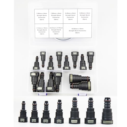 KRD PERFORMANCE 14PCS Assorted Fuel Line Quick Release Connector Kit - Image 1