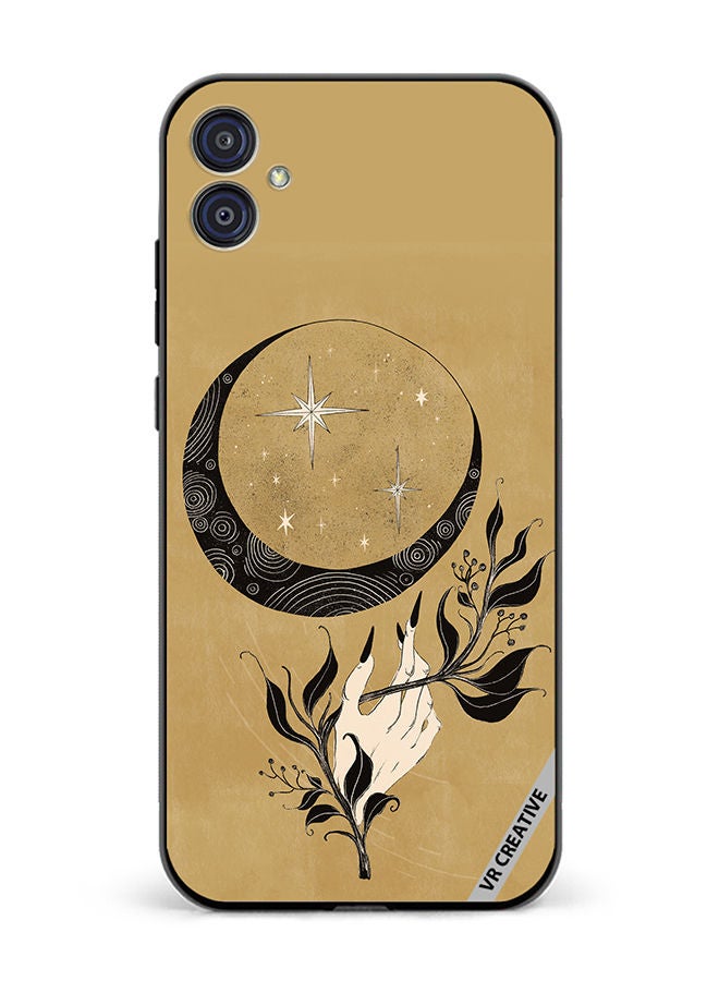 VR CREATIVE Protective Case Cover For Samsung Galaxy M04/F04 Witch Hand Moon Design Multicolour - Image 1