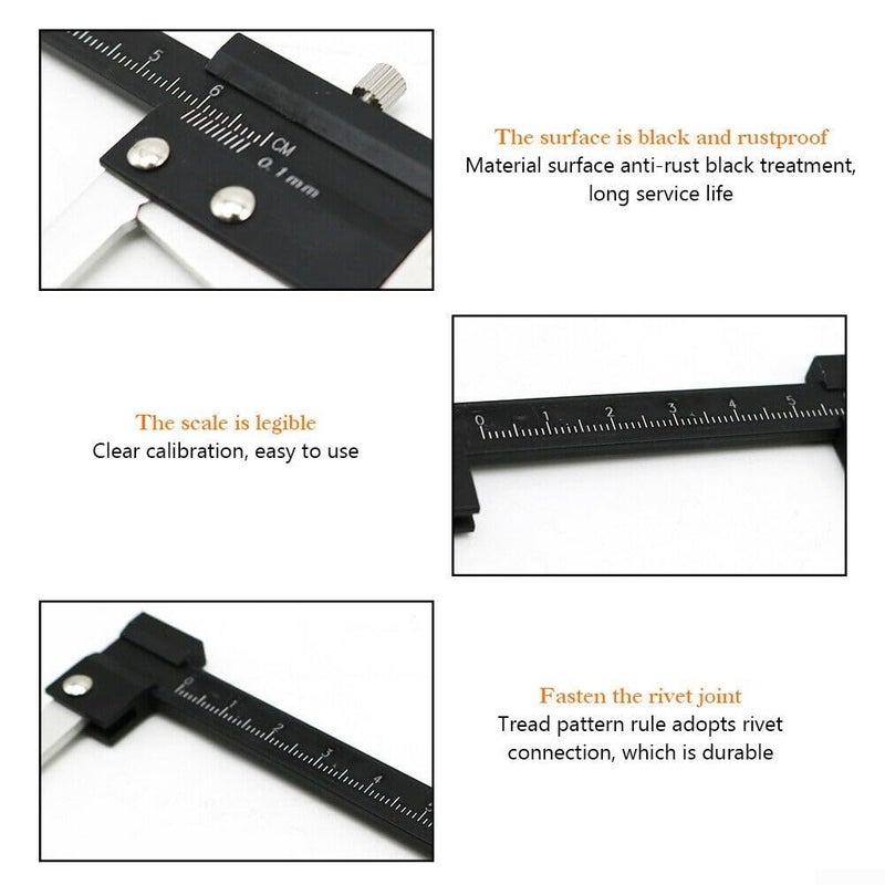 Digital Brake Caliper Gauge 0 60mm Stainless Steel Vernier Caliper Floating Jaw Brake Disc Thickness Measurement Tool Black Silver - Image 5