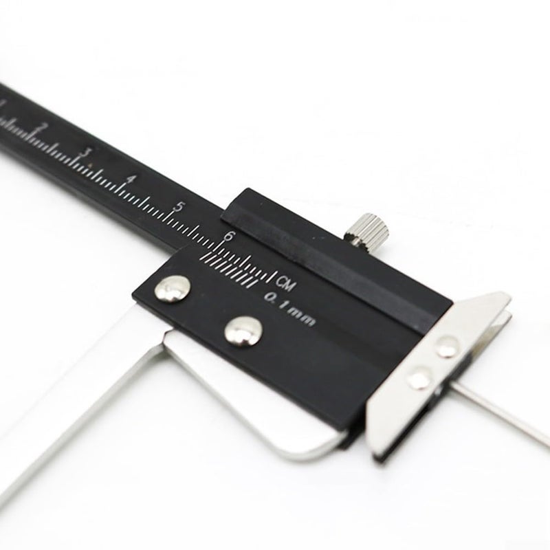 Digital Brake Caliper Gauge 0 60mm Stainless Steel Vernier Caliper Floating Jaw Brake Disc Thickness Measurement Tool Black Silver - Image 3
