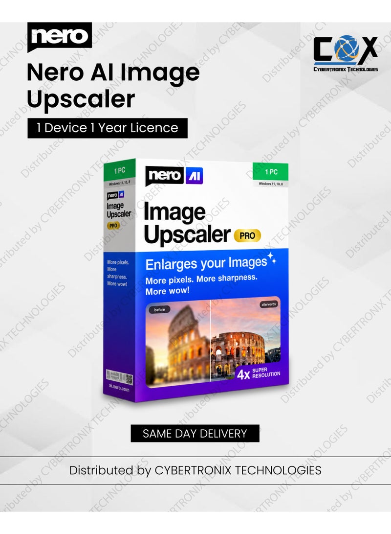 Nero AI Image Upscaler | 1 Device for 1 Year | Digital License | Same Day Delivery