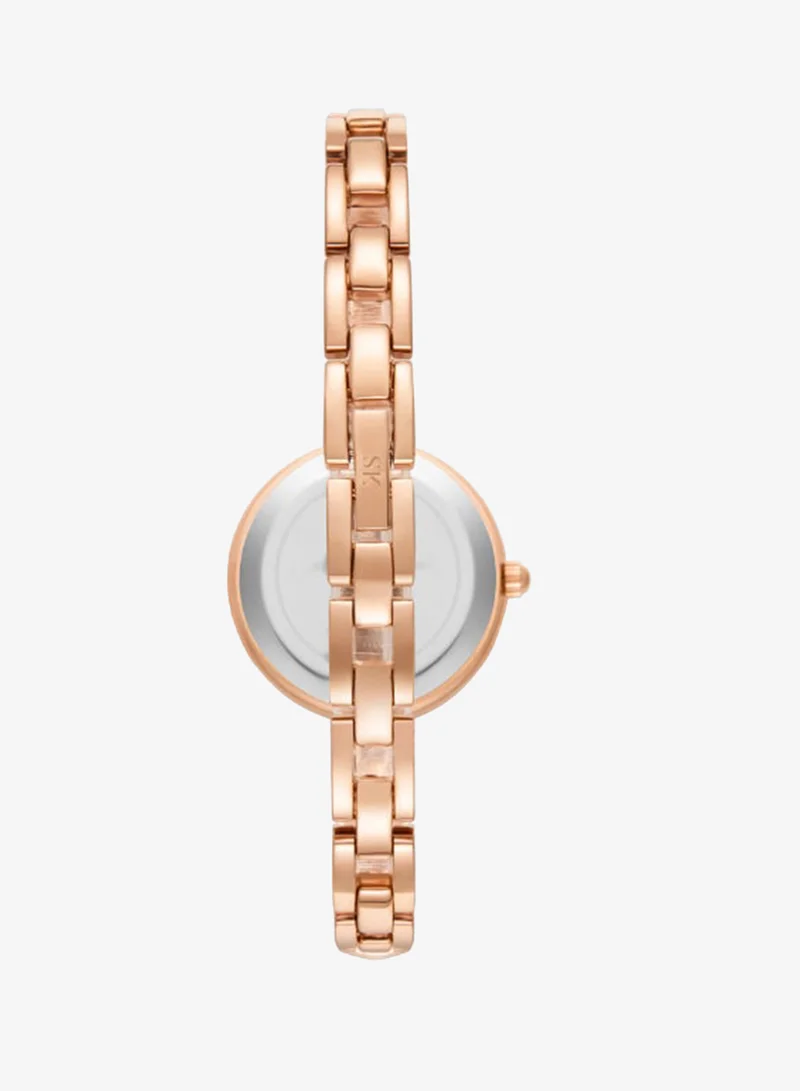 Kenneth Scott Silver Women's Stainless Steel Analog Watch K23507-RBKS - 28 mm for Women | Best Price UAE