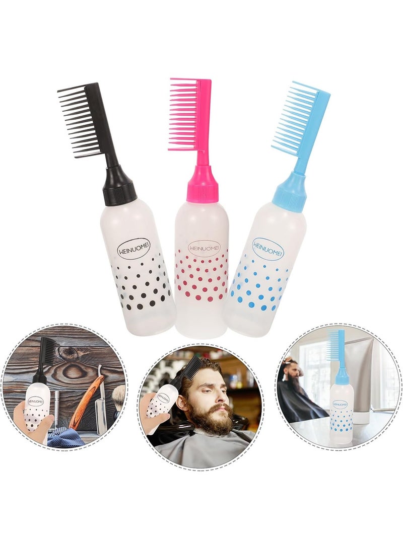 Hair Dye Applicator Bottle with Comb and Brush – Precise & Easy Root and Full Hair Application – Refillable Hair Coloring Tool – colors may vary - Image 2