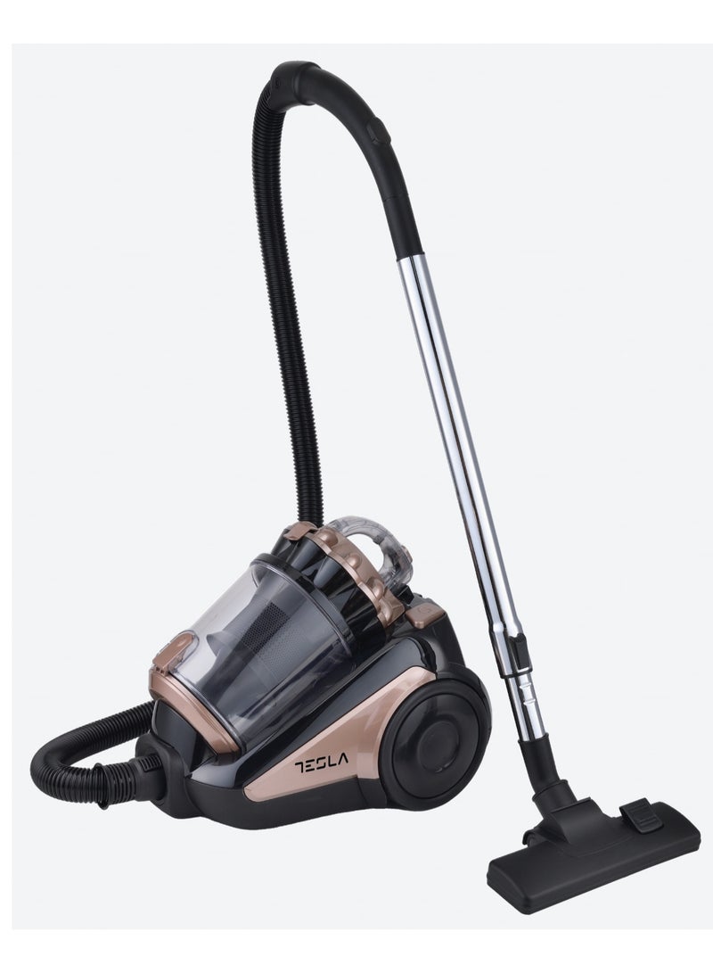 تسلا مكنسة تسلا   بدون كيس 2000 واط  بسعة 4 لتر  فلتر هيبا  1080 - Image 1