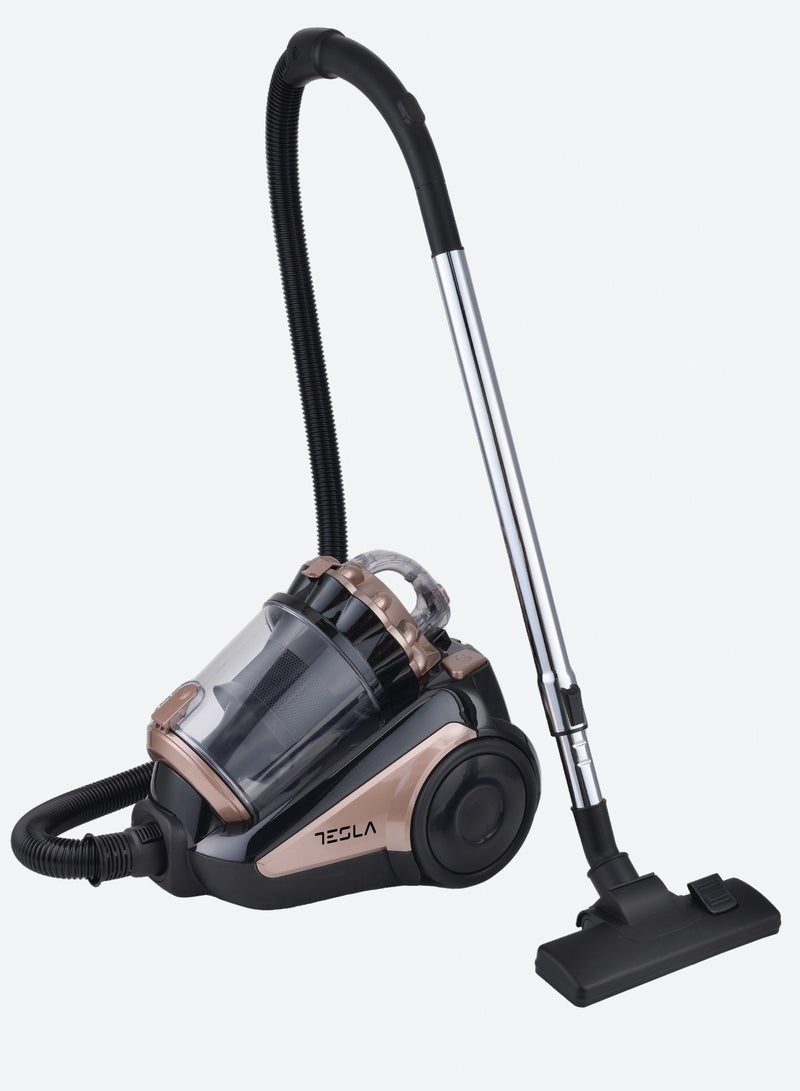 تسلا مكنسة تسلا   بدون كيس 2000 واط  بسعة 4 لتر  فلتر هيبا  1080 - Image 2