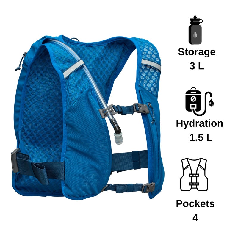 Nathan - Quick Start 3.0 3L Deep Blue/Reflective Silver OSFM - Image 2