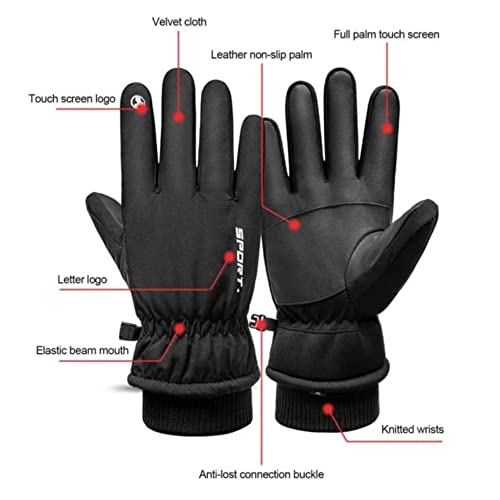 FabSeasons Unisex Warm Winter Gloves, Water Resistant, Mobile Touchscreen enabled, windproof for hiking, driving, running & outdoors, Nylon - Image 5