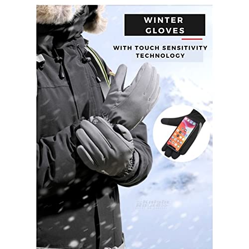 FabSeasons Unisex Warm Winter Gloves, Water Resistant, Mobile Touchscreen enabled, windproof for hiking, driving, running & outdoors, Nylon - Image 4