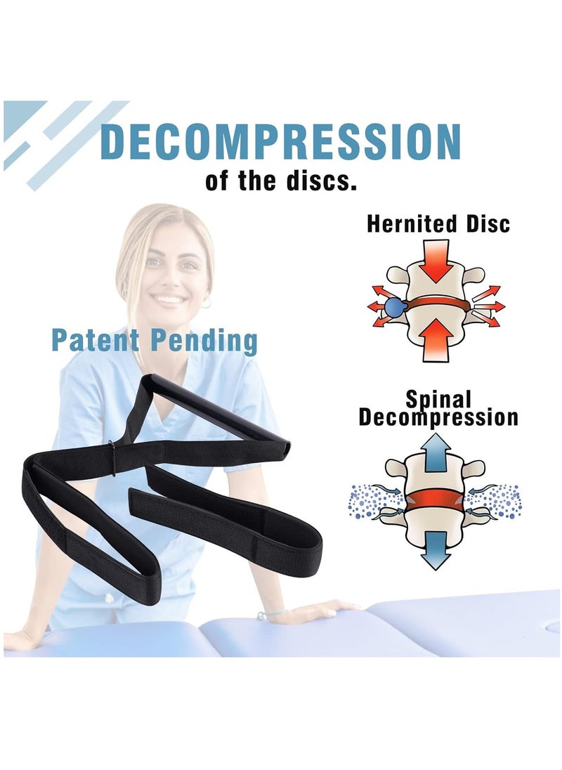 Arabest Neck Stretcher Strap, Spine Chiropractic Decompression Tool with Chin Belt, Cervical Neck Traction Device for Neck Pain Relief Physical Therapy AIDS for Neck Decompressor  - Image 3