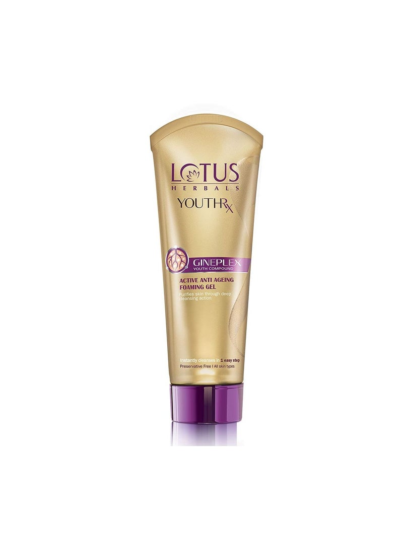 LOTUS HERBALS Youth Rx Anti aging Skin Care  Foaming Gel 100g  - Image 2