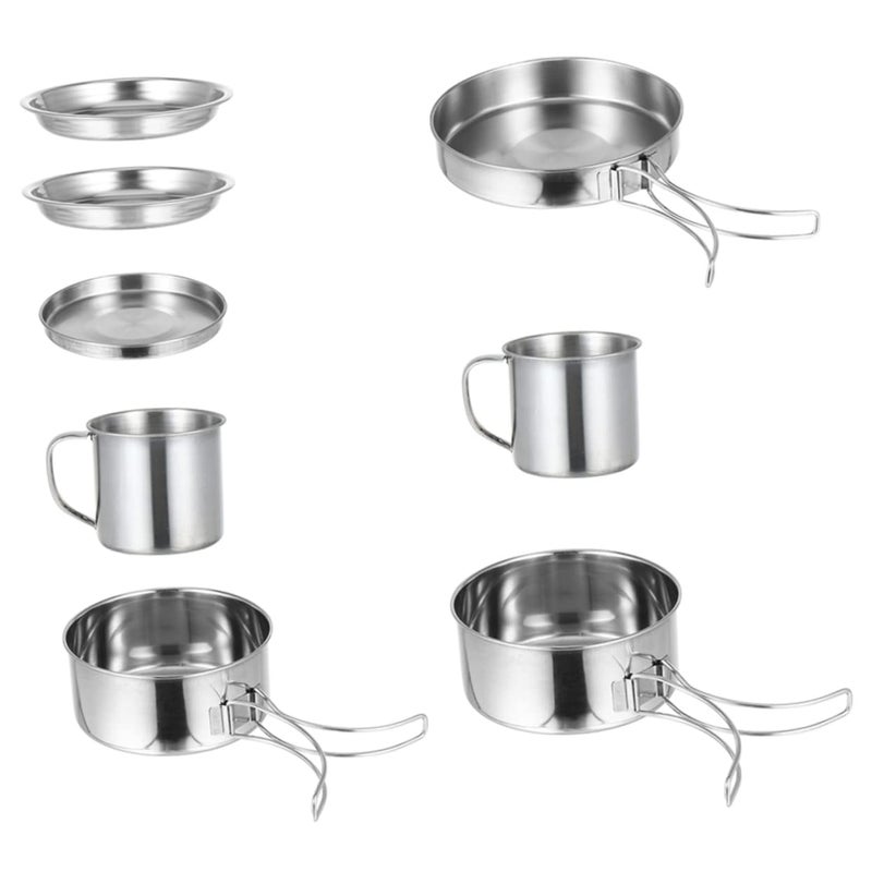 Lightweight 12 Piece Camping Cookware Set Portable Outdoor Picnic Cooking Kit for Hiking and Barbecue - Image 2