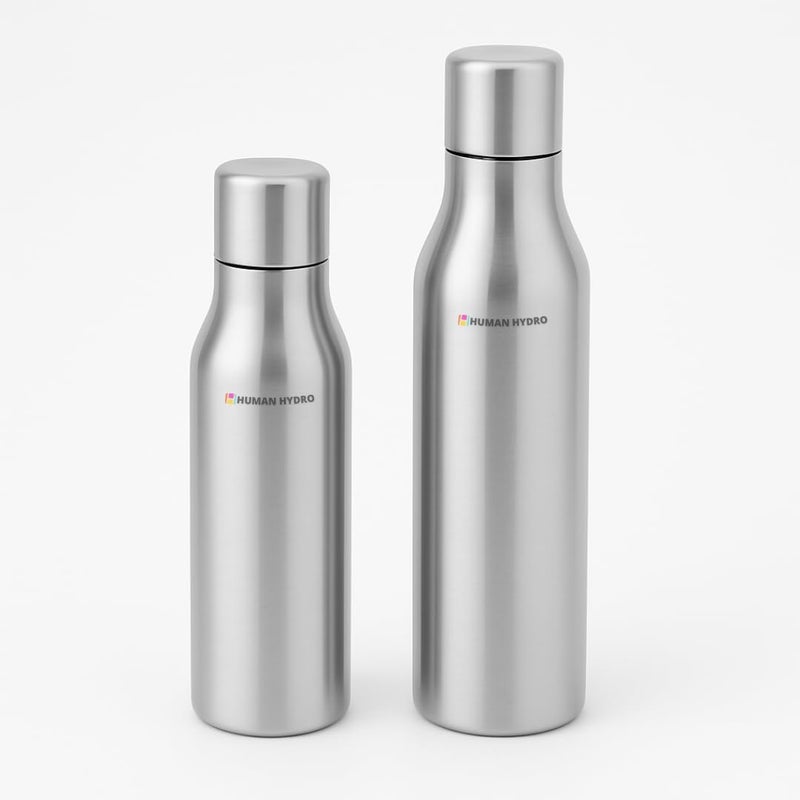 Human Hydro مجموعة موزع الزيت – 600 مل + 750 مل | زجاجات من الفولاذ المقاوم للصدأ مانعة للتسرب للزيت والطهي والسمن والخل | خالية من التنقيط ومقاومة للصدأ - Image 1