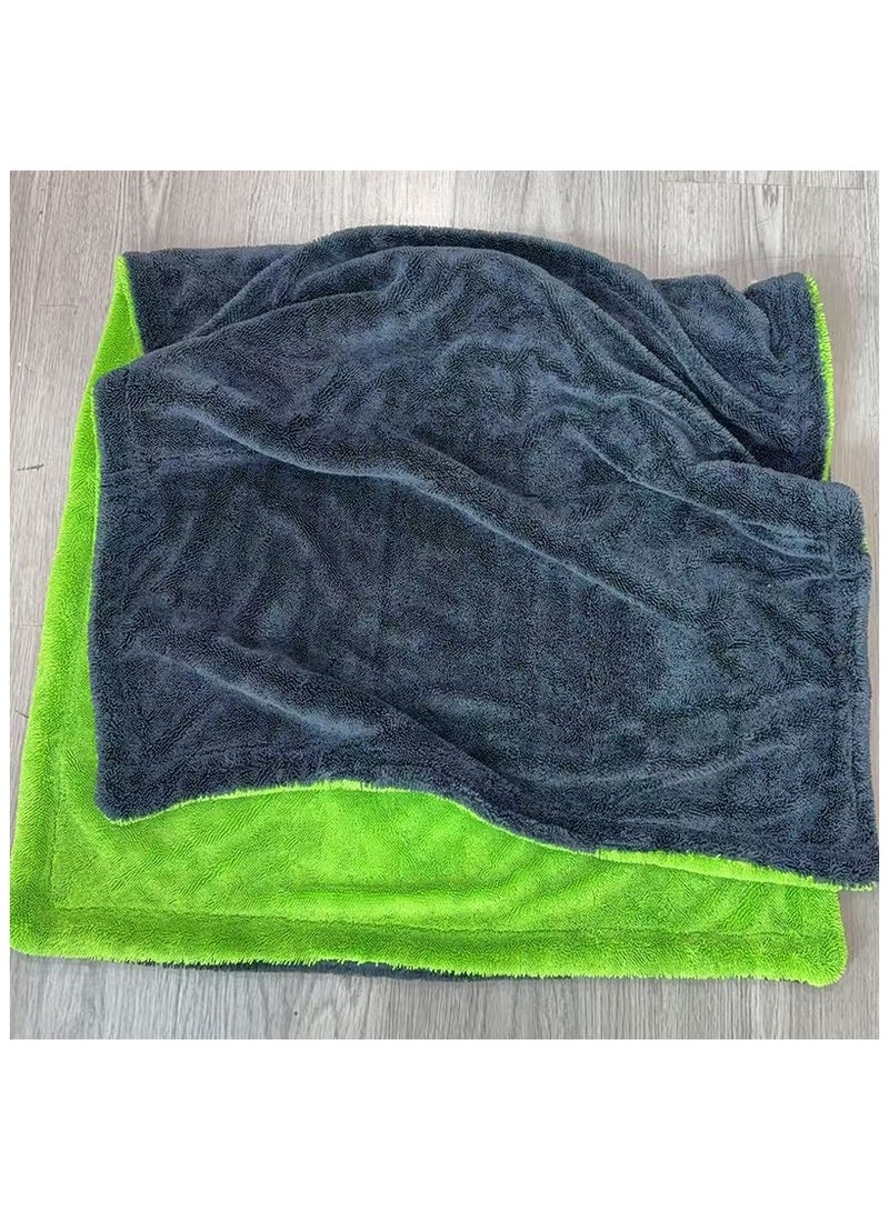 عام **فوطة سيارة مزدوجة الجوانب - سميكة وفائقة الامتصاص، مثالية لغسيل وتنظيف السيارات** - Image 3