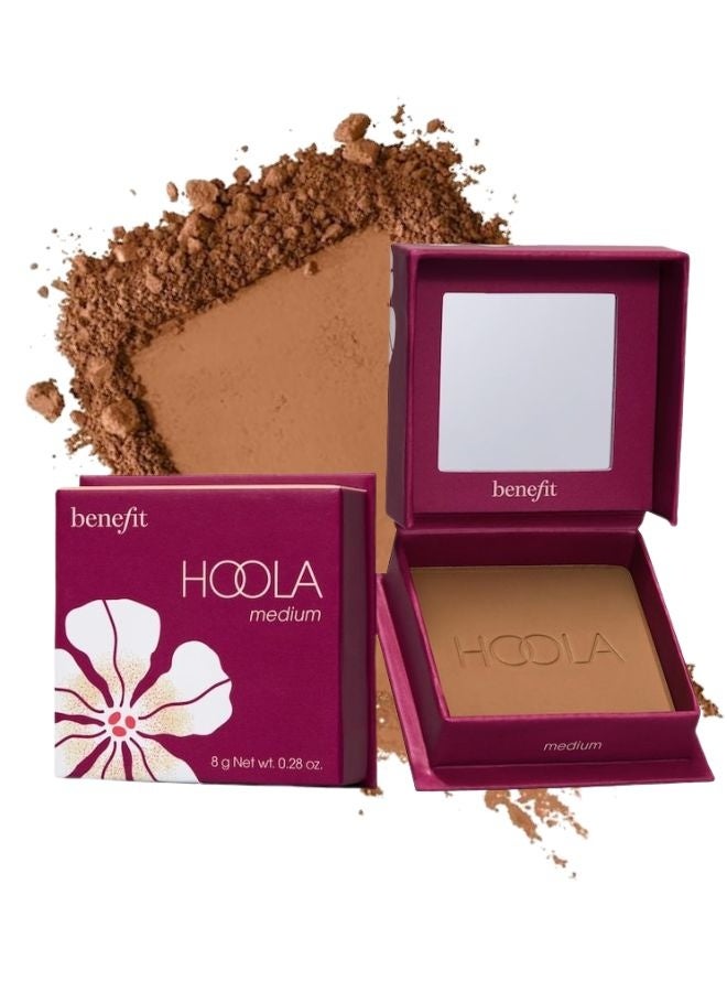 Benefit Cosmetics Hoola Matte Powder Bronzer Medium - Cool Undertones, Natural Matte Finish, Buildable & Long-Wearing Powder Bronzer, 8 g - Image 1