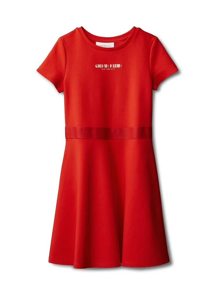 Calvin Klein Jeans Youth Logo Mini Fit & Flare Dress